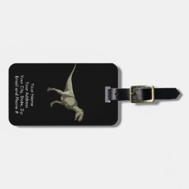 T-rex Dinosaur, Dino Design Bagagelabel