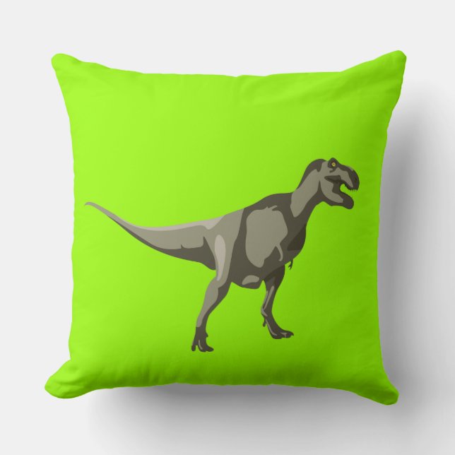 T-rex Dinosaur, Dino Design Kussen (Voorkant)