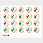 T-rex Dinosaur Drie Rex Party Dank u Stickers (Vel)