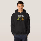 T-Rex Dinosaur. Eet je de laatste Unicorn? Hoodie (Voorkant volledig)