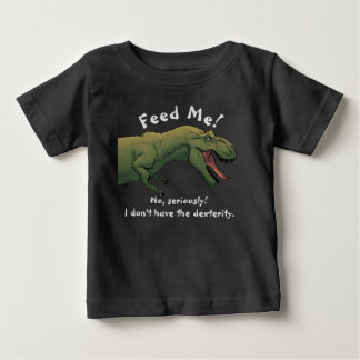 T-Rex Dinosaur Feed Me Baby Outfit One-Piece