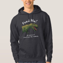 T-Rex Dinosaur Feed Me Mannen-sweatshirt hoodie