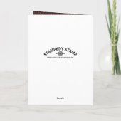 T Rex Dinosaur Feestje Kinderen Verjaardag Bedankt (Achterkant)