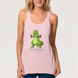 T-Rex Dinosaur Fitness Workout Gym Training Tanktop