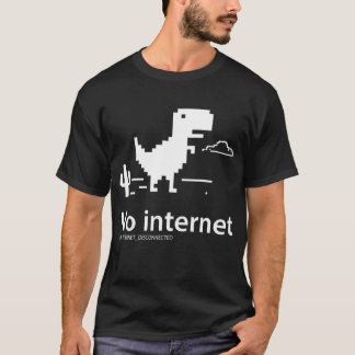 T-Rex Dinosaur | Geen internetverbinding T-Shirt