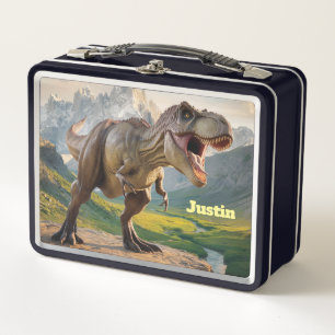 T-Rex Dinosaur Gepersonaliseerde Metalen Lunchbox