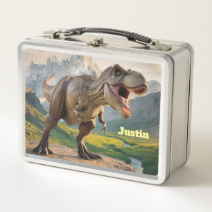 T-Rex Dinosaur Gepersonaliseerde Metalen Lunchbox