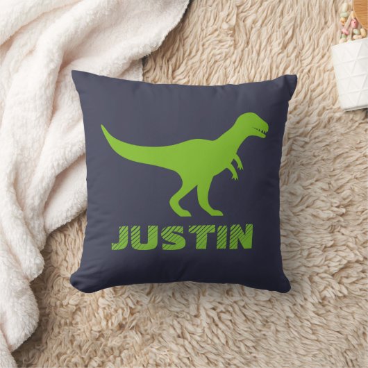 T Rex dinosaur gooit kussen op maat voor kinderen (Deken)