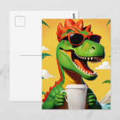 T-Rex Dinosaur Grappig  Briefkaart (Voorkant / Achterkant)