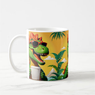 T-Rex Dinosaur Grappig  Koffiemok