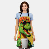 T-Rex Dinosaur Grappig  Schort (Gedragen)