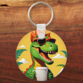 T-Rex Dinosaur Grappig Sleutelhanger (Achterkant)