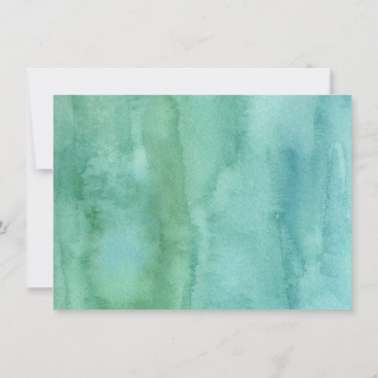 T-Rex Dinosaur Greenery Birthday Bedankkaart (Achterkant)