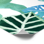 T-Rex Dinosaur Greenery Birthday Welkom Poster (Hoek)