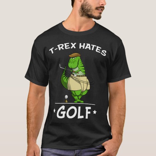 T-Rex Dinosaur Haat Golf T-shirt (Voorkant)