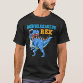T Rex Dinosaur Hanukkah Menorasaurus Rex Funny T-shirt (Voorkant)