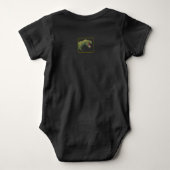 T-Rex Dinosaur Hanukkah Uniseks Baby Outfit Romper (Achterkant)