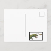 T-Rex Dinosaur Hanukkah Wenskaart Briefkaart (Achterkant)