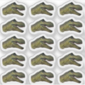 T-Rex Dinosaur Head - Jura Prehistorische Partij Sticker (Voorkant)
