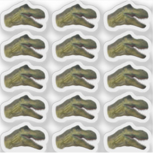 T-Rex Dinosaur Head - Jura Prehistorische Partij Sticker