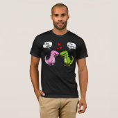 T-Rex Dinosaur Hug me Funny Couke T-shirt (Voorkant volledig)