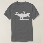 T Rex Dinosaur Hunting Crossbow T-shirt (Design voorkant)