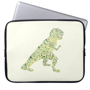 T-REX Dinosaur in Stippen Laptop Sleeve