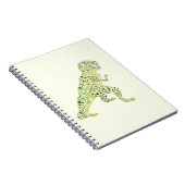 T-REX Dinosaur In Stippen Notitieboek (Rechterzijde)