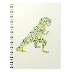 T-REX Dinosaur In Stippen Notitieboek