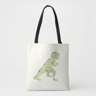 T-REX Dinosaur in Stippen Tote Bag