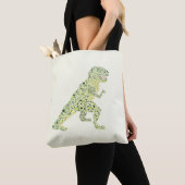 T-REX Dinosaur in Stippen Tote Bag (Dichtbij)
