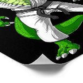 T-rex Dinosaur Jiu-jitsu Judo Karate Taekwondo Mar Poster (Hoek)