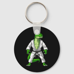 T-rex Dinosaur Jiu-jitsu Judo Karate Taekwondo Mar Sleutelhanger