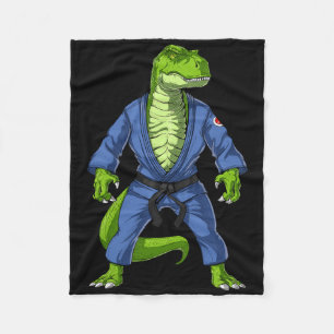 T-rex Dinosaur Jiu-jitsu Judo Ninja Martial Arts K Fleece Deken