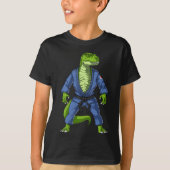 T-Rex Dinosaur Jiu-Jitsu T-shirt (Voorkant)