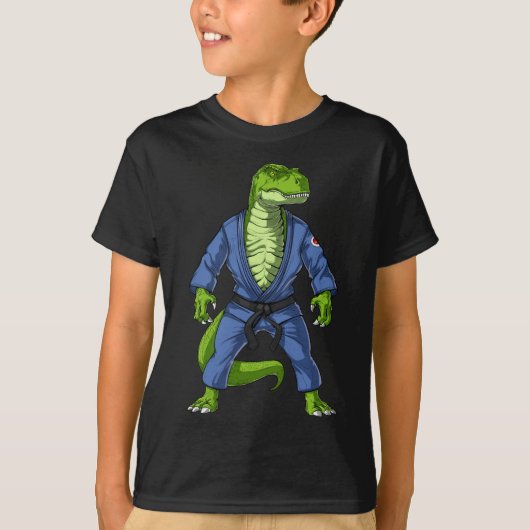 T-Rex Dinosaur Jiu-Jitsu T-shirt (Voorkant)