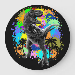 T-Rex Dinosaur Jurassic Reptile Acrylwall Clock Grote Klok