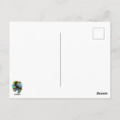 T-Rex Dinosaur Jurassic Reptile on Paint Stains Briefkaart (Achterkant)