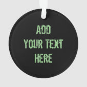 T-Rex Dinosaur Jurassic Reptile on Paint Stains Ornament (achterkant)