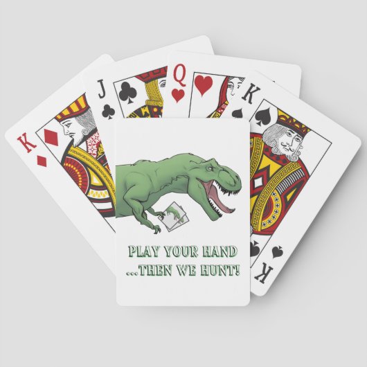T-Rex Dinosaur Kaart Game Poker Speelkaarten (Achterkant)