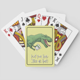 T-Rex Dinosaur Kaart Game Poker Speelkaarten