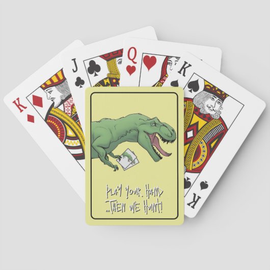 T-Rex Dinosaur Kaart Game Poker Speelkaarten (Achterkant)