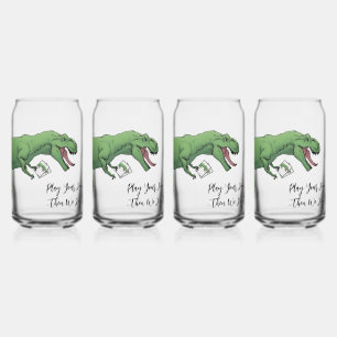 T-Rex Dinosaur Kaart Game Poker Speelkaarten Blikvorm Glas