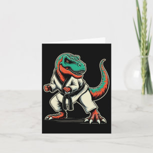 T-rex Dinosaur Karate Taekwondo Martial Arts Kaart
