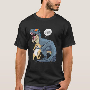 T-Rex Dinosaur Kat Perzisch Grappig Je Bent Fluffi T-shirt