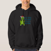 T Rex Dinosaur Kerstmis voor mannen Hoodie (Voorkant)