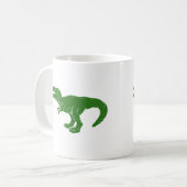 T rex dinosaur - Kies achtergrondkleur Koffiemok (Voorkant links)