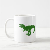 T rex dinosaur - Kies achtergrondkleur Koffiemok (Links)