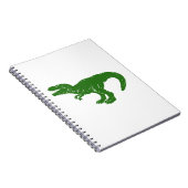 T rex dinosaur - Kies achtergrondkleur Notitieboek (Rechterzijde)