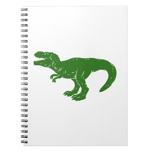 T rex dinosaur - Kies achtergrondkleur Notitieboek (Voorkant)